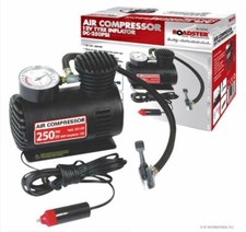 12 VOLT DC AIR COMPRESSOR 250psi CAR VAN BIKE TYRE INFLATOR EMERGENCY PUMP 81323