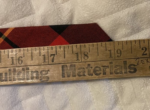 Polo Ralph Lauren Red Tartan Plaid Pony Logo Cotton Neck Tie L: 55” W: 3.5” - Picture 8 of 8