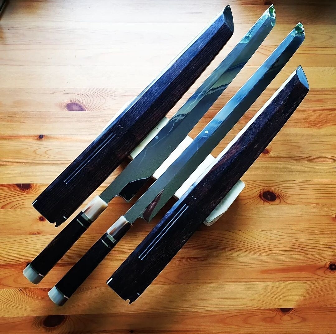 Maguro Bocho Mount Fuji Honyaki - Genkai Masakuni 450mm | eBay