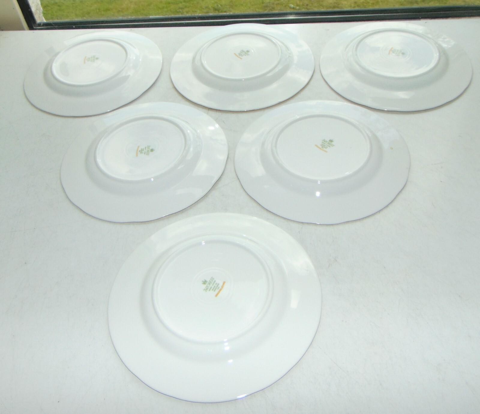 Duchess Fine English Bone China Greensleeves Pattern 6 x Dessert Plates