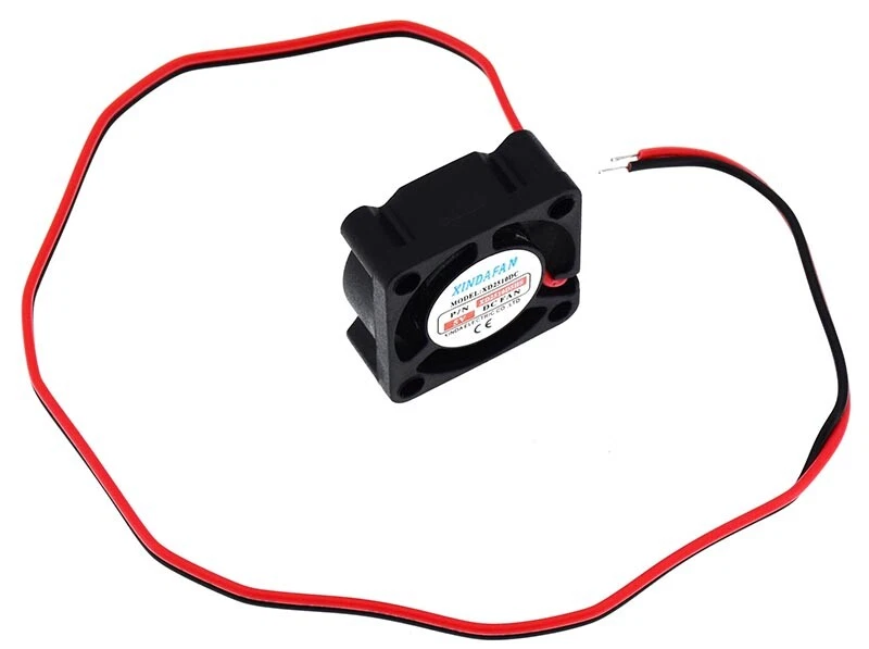 Xinda Mini Lüfter, 25 x 25 x 10 mm, Miniatur Ventilator, 3,56 m³/h, 5 V / DC - Bild 2 von 4