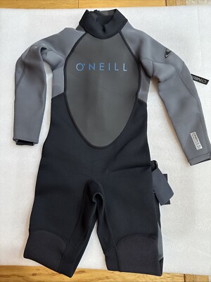O'Neill YOUTH REACTOR -2 3/2MM BACK ZIP FULL WETSUIT Size 8 NEW