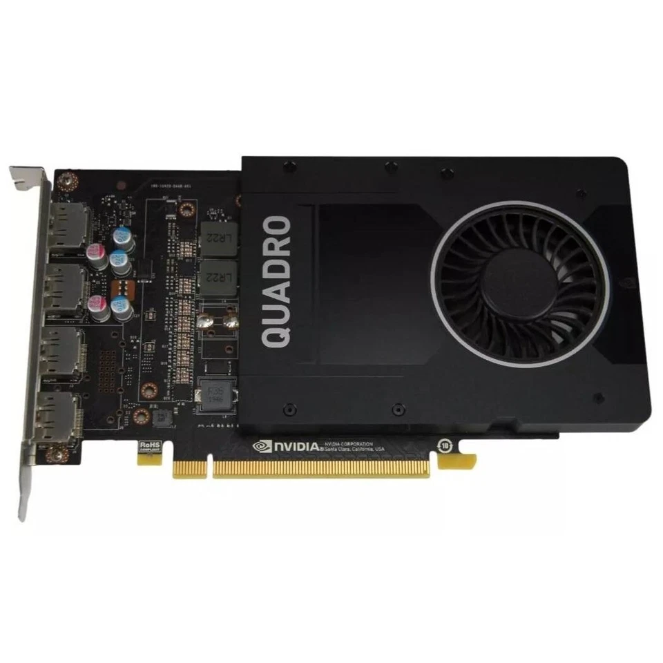 Nvidia Quadro P2200 5GB GPU GDDR5 PCI Express 3.0 Graphics Video Card - Image 2 of 4