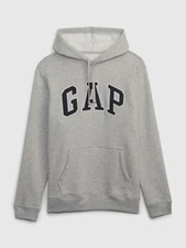 GAP Gray Logo Pullover Cotton Hoodie Men’s Size 510981-02-1