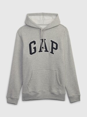 #ad GAP Gray Logo Pullover Cotton Hoodie Men’s Size 510981 02 1 $31.38