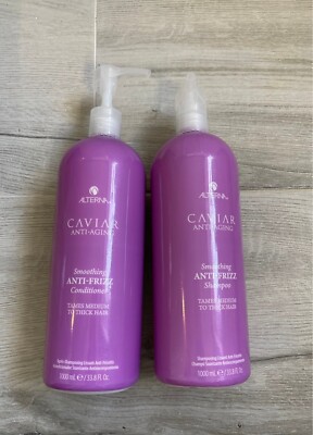 A Set of Alterna Caviar Anti Frizz Smoothing Shampoo & Conditioner Duo 33.8fl oz