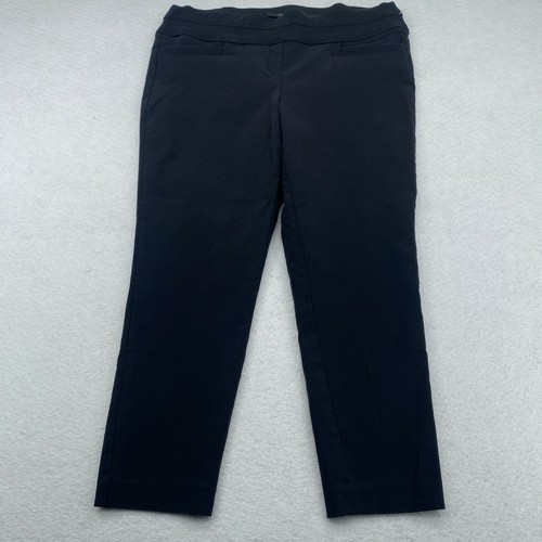 Black Stretch Skinny Ankle Dress Pants 