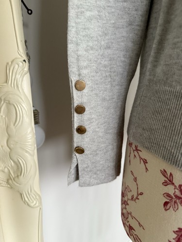 BNWT Jolie Moi Turtle Neck Heather Grey Super Soft Knitted Jumper Size S/M - Picture 3 of 12