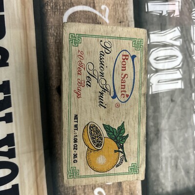 Bon  Sante Tea Box Vintage Wooden Small Empty Box Only