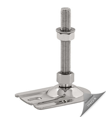 Edelstahl Nivellierfuß / Maschinenfuß Mit 100mm + M8–M30 Gewinde – Made In DE