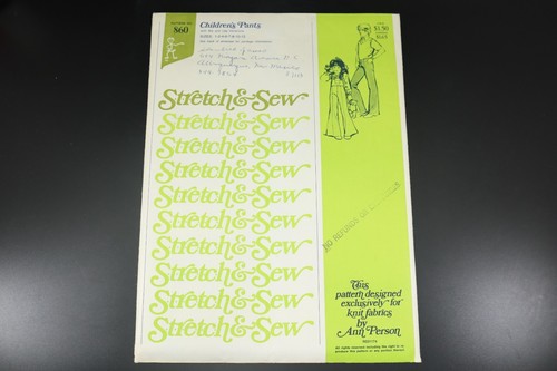 STRETCH & SEW Patterns Children Knit Fabric UNCUT Ann Pearson Vintage You Choose - Picture 2 of 10