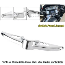 Chrome Switch Panel Dash Accent Cover For Harley Tri Glide Ultra Limited FLHTK