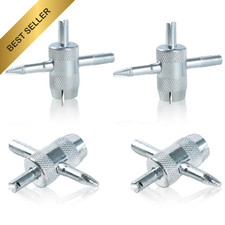 4pcs 4 Way Valve Core Removal Tool Stainless Steel Tire Stem From Usa