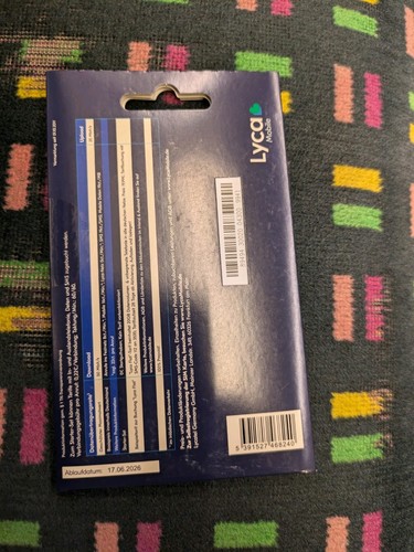 Lycamobile Simcard Niemcy Zero Credit - Zdjęcie 2 z 2