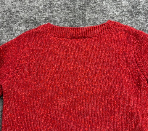 Akris 100% Cashmere Red Knit Sweater Women's Size 6 Side Zipper Pullover - Picture 15 of 15