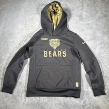 Nike Chicago Bears Hoodie Salute To Service DriFit Camo Veterans NFL Youth Small