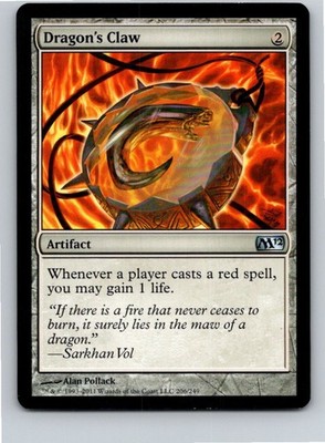 Magic the Gathering Dragon's Claw Magic 2012 (M12) MTG Free Shipping!