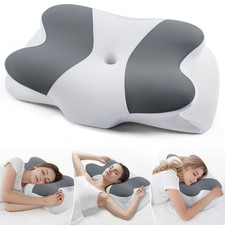 Cervical Neck Pillow- Ergonomic Pillows for Pain Relief, Contour Memory Foam ...
