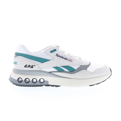 Reebok ERS World Mens White Suede Lace Up Lifestyle Sneakers Shoes
