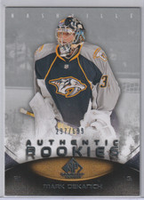 Mark Dekanich 2010-11 SP Game Used Authentic Rookies #/699