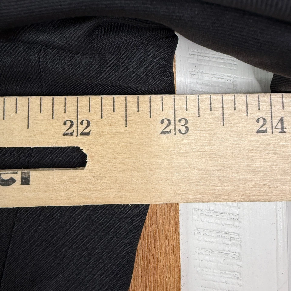 Traje Pal Zileri Para Hombres 46R Negro 2 Botones A Medida Loro Piana Lana Pantalones 36x30 Foto 3 de 4