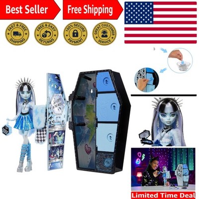 Frankie Stein Doll & Dress-Up Locker - Fearidescent Edition with 18 Accessories