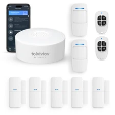 Wireless Door Alarm System 10-Piece Kit DIY Sensors