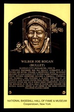 1964-Date Hall of Fame Plaque #263 Bullet Rogan EXMT J3719073