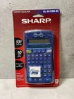 Sharp EL-501WB-BL Scientific Calculator 131 Functions Blue New Sealed