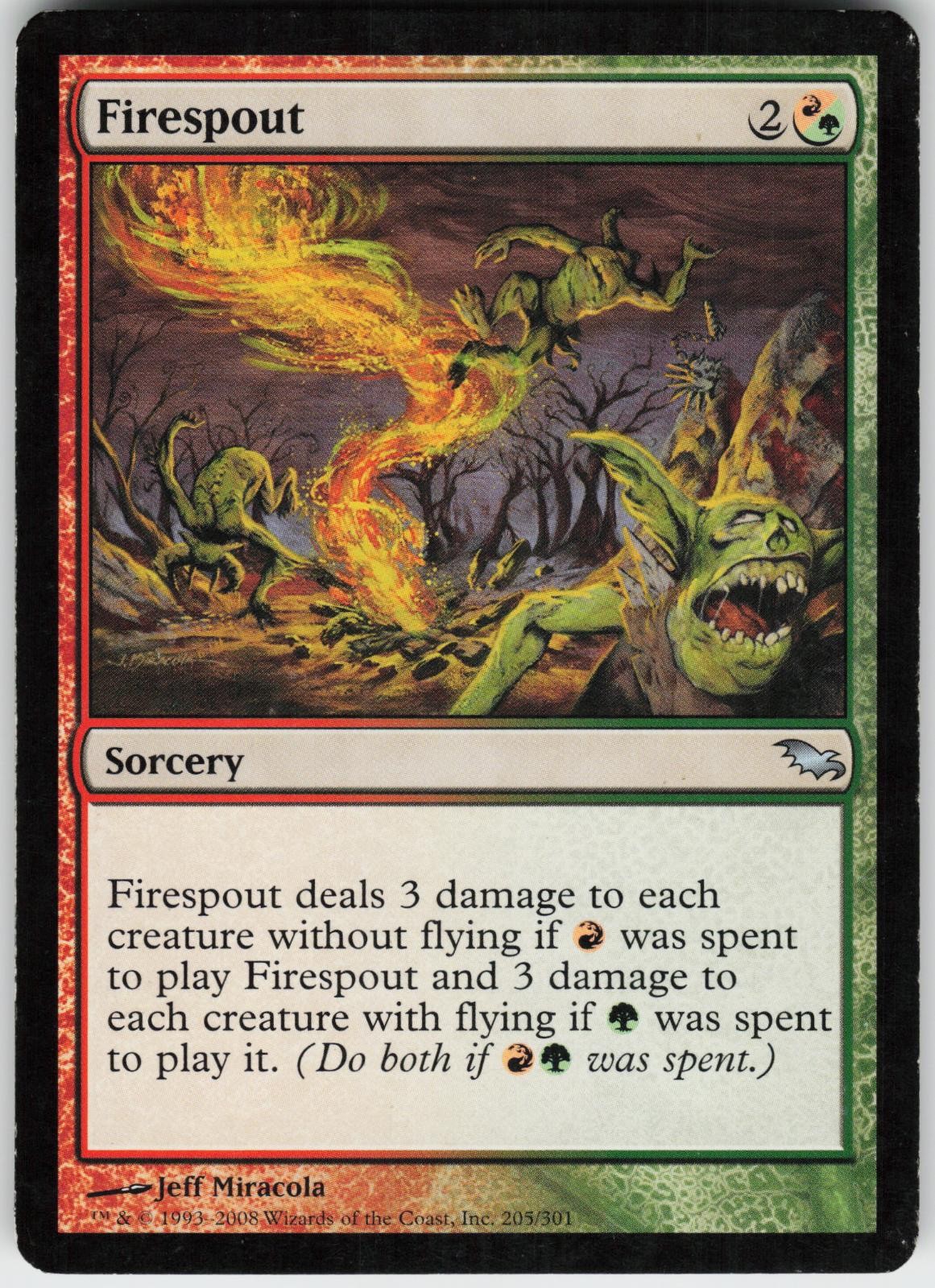 FIRESPOUT 205 UC NEAR MINT