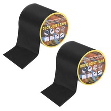 2 Rolls Joist Tape for Decking 6'' W x 50’ L Waterproof Butyl Joist Tape, Black