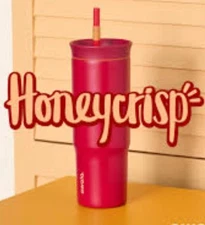 Owala Honeycrisp Color Drop Tumbler 24oz Red Stainless FreeSip Water Bottle NEW
