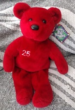 1999 Salvino's Big Bammers 25 Mark McGwire Red Large Retired Plush Stuffed Bear