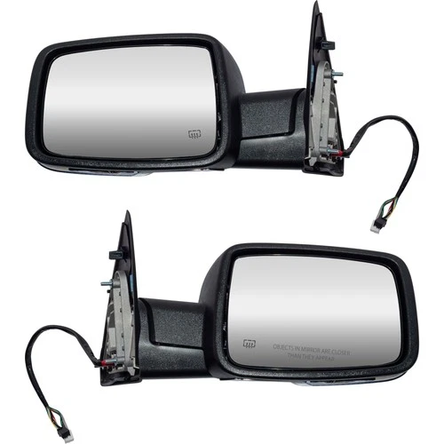 Brock 6x9 Power Mirror Chrome-Heat-Signal Set fits 2013 RAM 1500/2500 Left Right