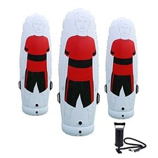 TNZMART Red Soccer Inflatable Dummy Set Free Kicks Air 5.7FT Pack of 3