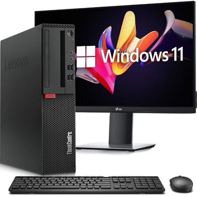 Lenovo Desktop PC i5-7th 32GB RAM 1TB SSD 1TB HDD WiFi New 24  LED Window 11 Pro