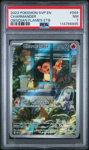 2023 POKEMON SVP EN-SV BLACK STAR PROMO #044 CHARMANDER PSA 7