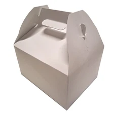 Southern Champion Tray 2715 Carry Out Barn Box, White, 9-1/16×7-1/16×5", 125/cs