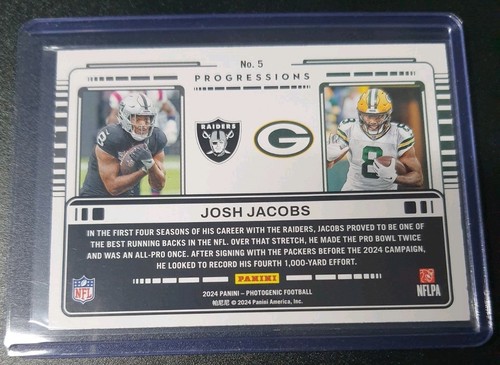 Josh Jacobs - Photogenic Football 2024 - Packers, Raiders - Progressions - Bild 2 von 2