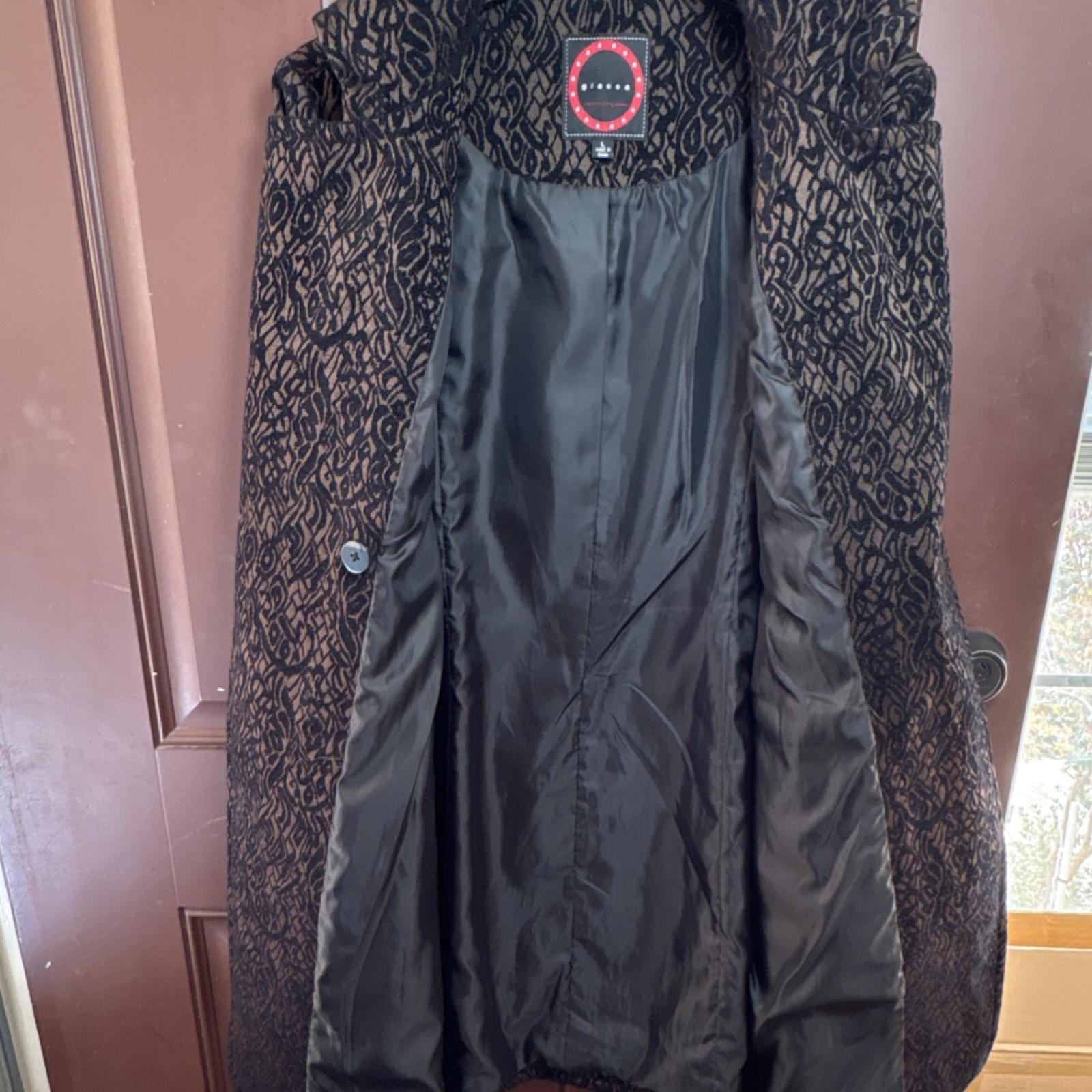 giacca Women's Abstract Patterned Button Front Mi… - image 6