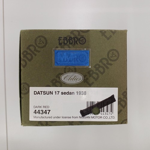 EBBRO DATSUN 17 SEDAN 1938 DARK RED 1/43 Scale - Picture 11 of 11