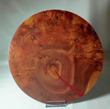 Hand Turned Black Cherry Burl Display Plate Platter Artsy Wood bowl blank art