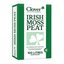 Original Clover Irish Moss Peat Soil Conditioner and Improver | 1 x 100L Bale 0.22 per litre