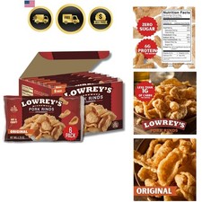 Pork Rinds Snack Pack Microwave Crispy Protein Low Carb 6 Pack