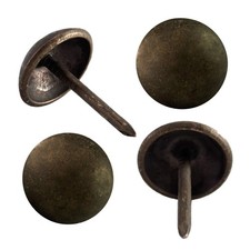 Upholstery Tacks 7/16 Inch Dark Antique Brass Furniture Nails Pins 100 PCS