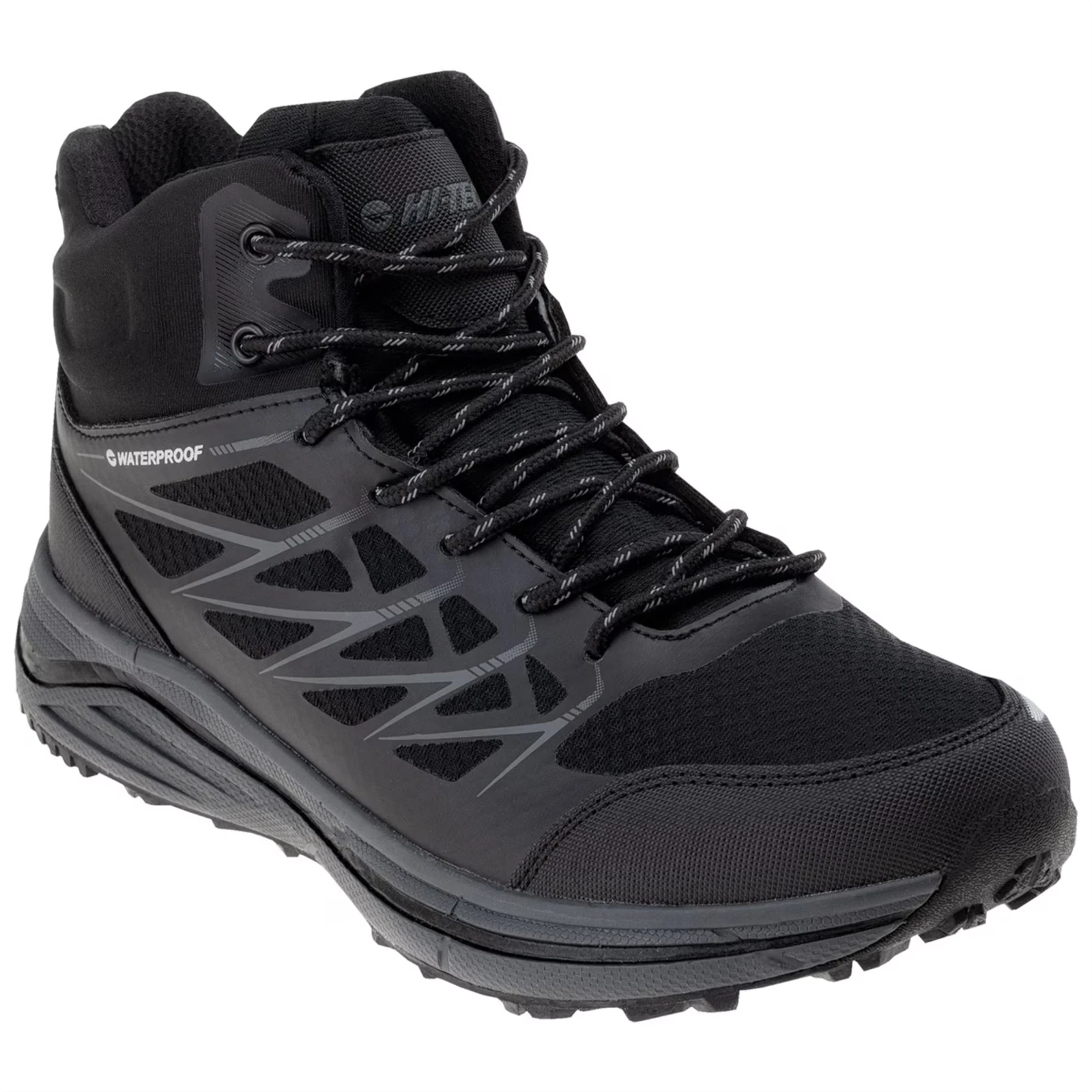 HI-TEC Hewila MID WP Tactical Boots Breathable Waterproof Reinforced Toe Black
