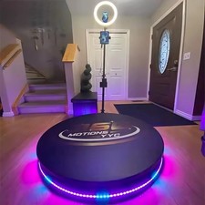 360 Selfie Photo Booth 5-7 People 115cm Platform for Spin Rotating Wedding Party