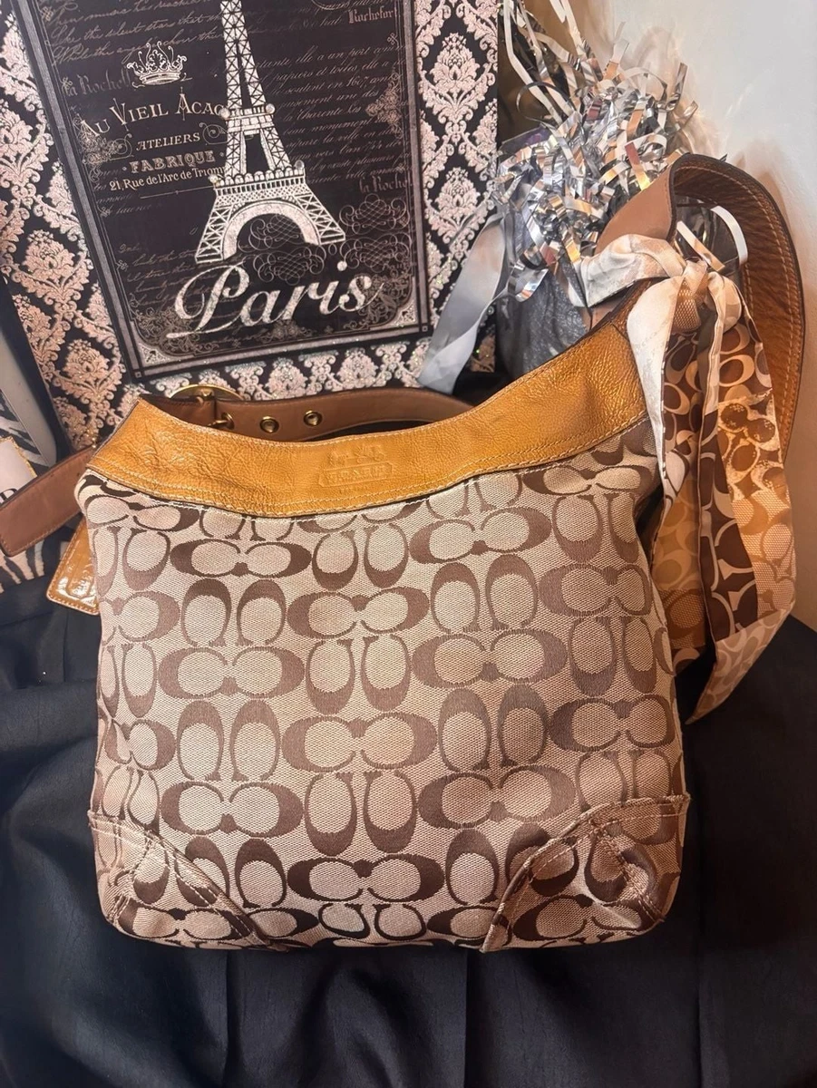 Coach Brown Signature Hobo Bag for sale | eBay