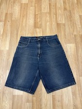 VTG Y2K South Pole Jean Shorts 36  Jorts Baggy Hip Hop Skateboarding C19