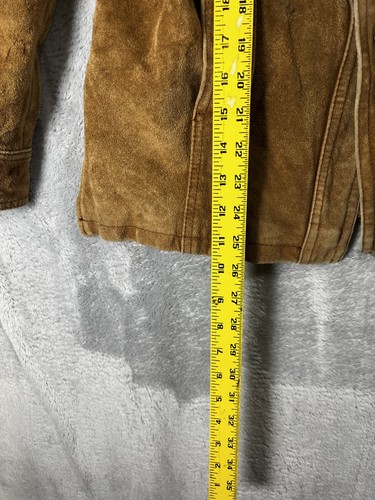 Giacca vintage vera pelle k Mart marrone taglia 38 look robusto pesante. - Foto 2 di 16